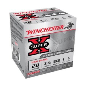Winchester Super X 28 Gauge 2-3/4in #5 1oz Upland Shotshells - 25 Rounds