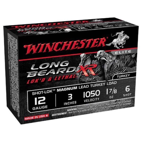 Winchester Long Beard XR 12 Gauge 3in #6 1-7/8oz Turkey Shotshells - 10 Rounds