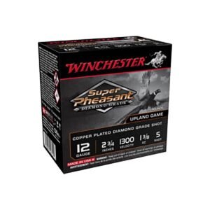 Winchester Ammo Super Pheasant Diamond Grade 12 Gauge 2-3/4in #5 1-3/8oz Upland Shotshells - 25 Rounds