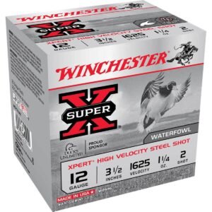 Winchester Super-X 12 Gauge 3-1/2in 1-1/4oz #2 Waterfowl Shotshells - 25 Rounds