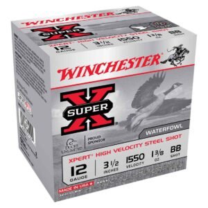 Winchester Super-X Xpert High Velocity Steel Shot 12 Gauge 3-1/2in BB 1-3/8oz Waterfowl Shotshells - 25 Rounds