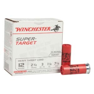Winchester Super Target 12 Gauge 2-3/4in #7.5 1-1/8oz Heavy Target Shotshells - 25 Rounds