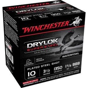 Winchester DryLok 10 Gauge 3-1/2in 1-5/8oz BBB Waterfowl Shotshells - 25 Rounds