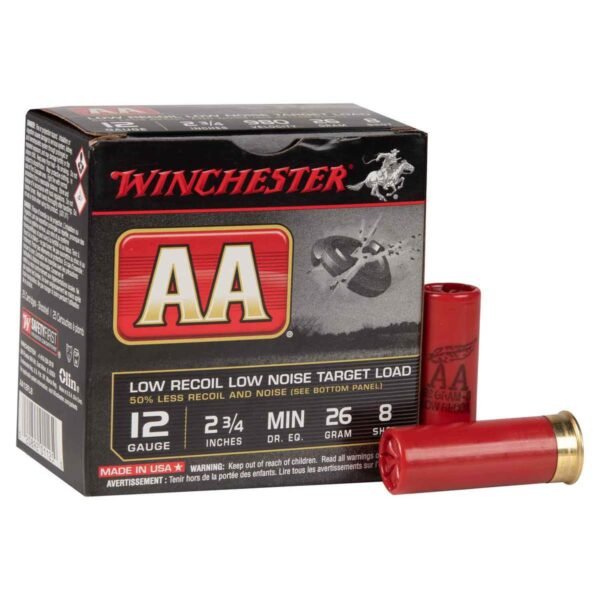 Winchester AA 12 Gauge 2-3/4in #8 1oz Target Shotshells - 25 Rounds