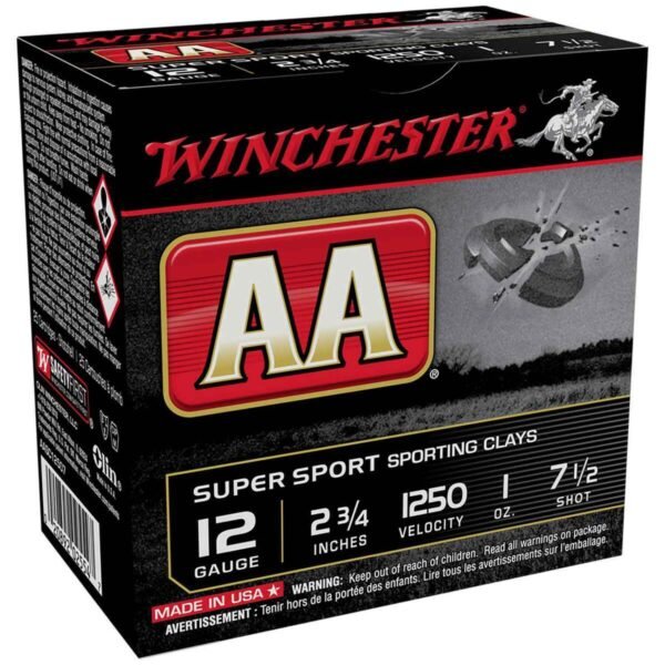 Winchester AA 12 Gauge 2-3/4in #7.5 1oz Target Shotshells - 25 Rounds