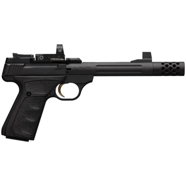 Browning Buck Mark Competition Suppressor Ready Vortex Venom Red Dot 22 Long Rifle 5.9in Black Pistol - 10+1 Rounds