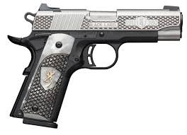 Browning 1911-380 Black Label High Grade Pearl Grips 380 Auto (ACP) 3.63in Stainless/Black Pistol - 8+1 Rounds