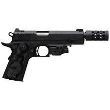 Browning 1911-22 Black Label Suppressor Ready Muzzle Brake Laser 22 Long Rifle 4.25in Black Pistol - 10+1 Rounds