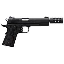 Browning 1911-22 Black Label Suppressor Ready Muzzle Brake 22 Long Rifle 4.88in Black Pistol - 10+1 Rounds