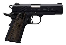 Browning 1911-22 Black Label Brown Logo Grips 2 Magazines 22 Long Rifle 3.63in Black Pistol - 10+1 Rounds