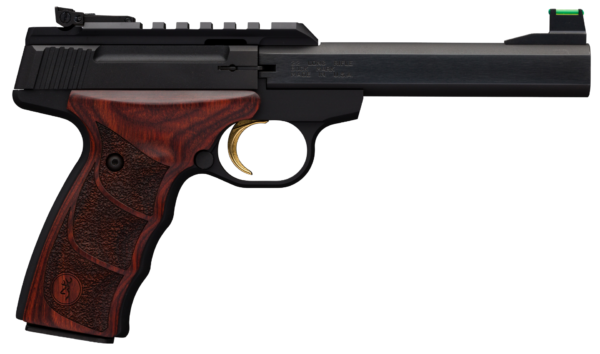 Browning Buck Mark Plus UDX 22 Long Rifle 5.5in Black/Rosewood Pistol - 10+1 Rounds - California Compliant