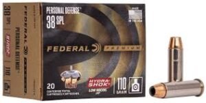 Personal Defense Hydra•Shok Low Recoil 38 Special