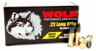22LR Ammo Wolf Performance 40gr Match Extra 5000 Round Case