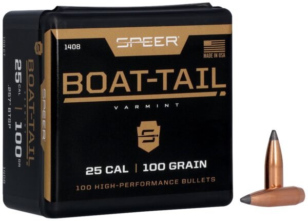 Boat-Tail Rifle Bullet .257