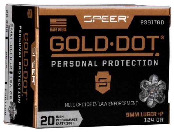 Gold Dot Handgun Personal Protection 9mm Luger +P